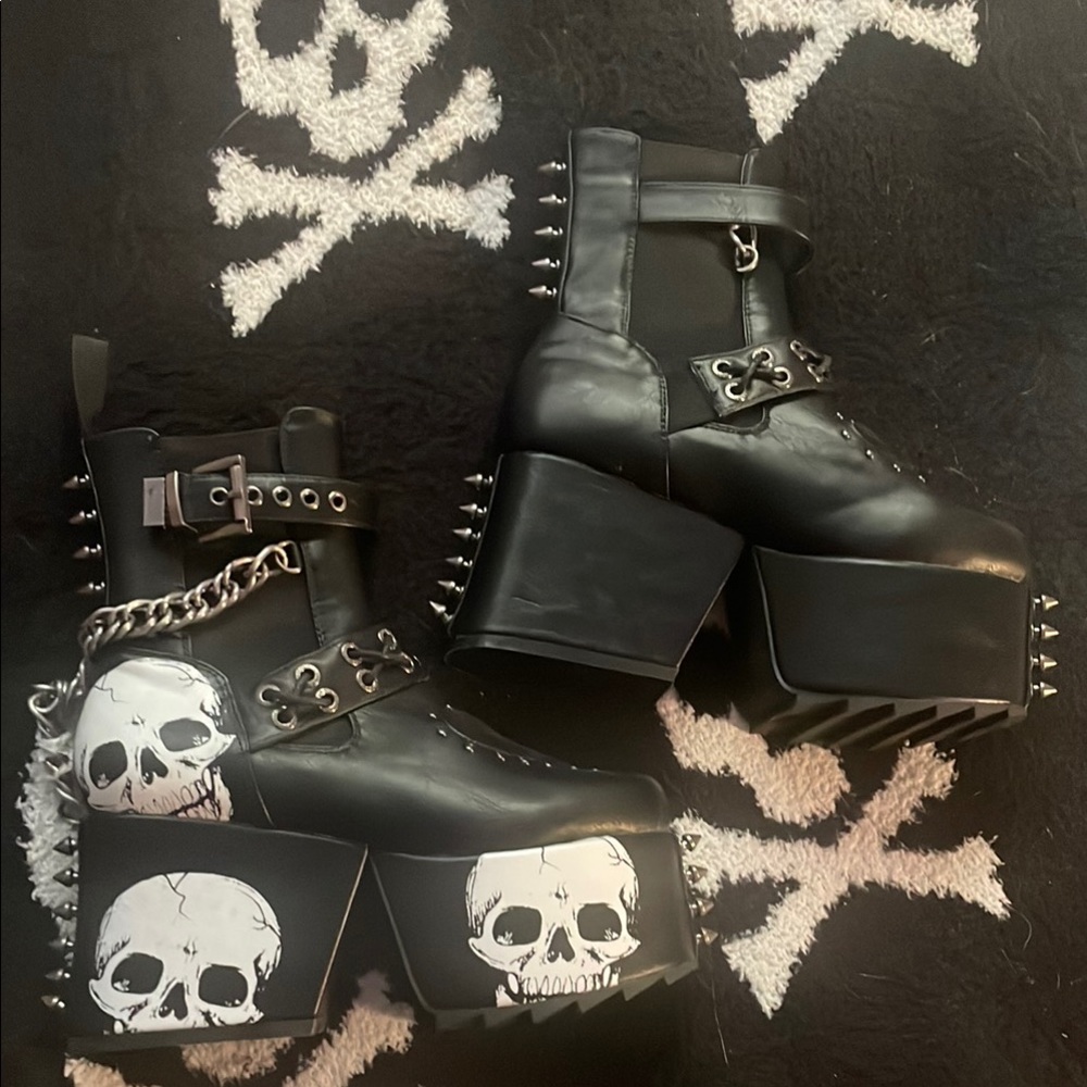 Seven seas platform ankle boots
